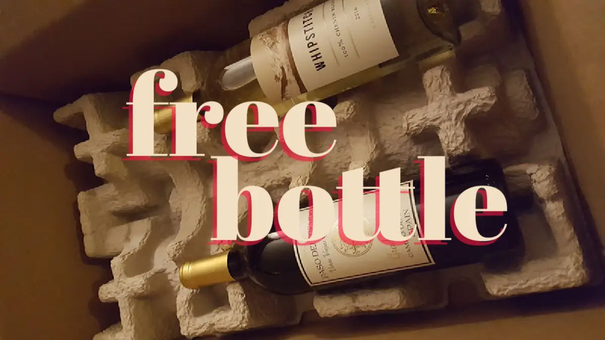 Free Bottle of Wine Plus Free Shipping